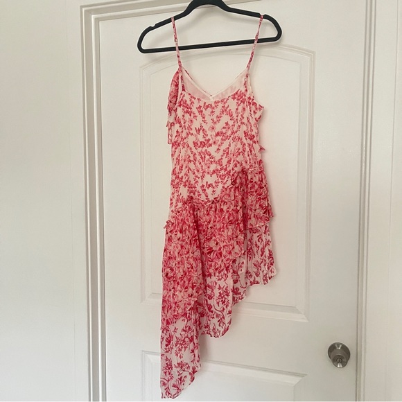 LOVESHACKFANCY Newport Silk Midi Dress in Campfire Breeze size 8 - Picture 3 of 9